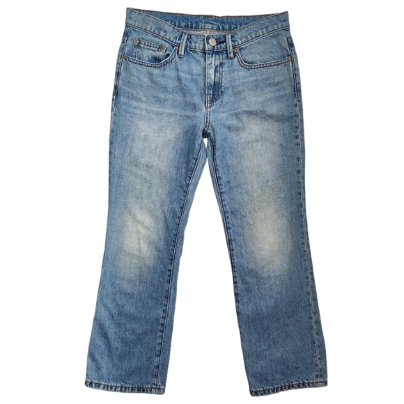 BDG Womens Jeans Size 26W Blue Denim HighGate Mid Rise Straight Leg Cropped - Picture 1 of 9